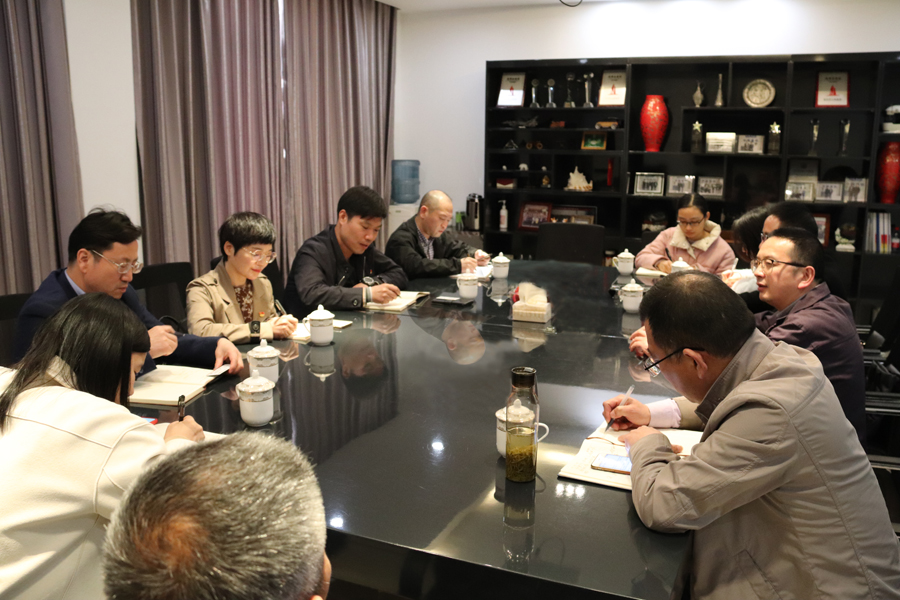 台州市财政局党组成员、总会计师张贤鸣一行来美机开展“三服务”活动